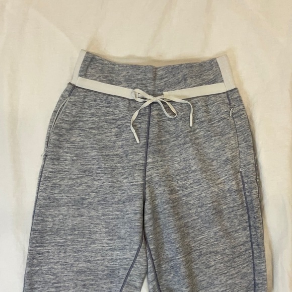 Lululemon Athletica Track Pants | Size 4 | Heather Light Blue|Draw String Waist - Picture 2 of 5
